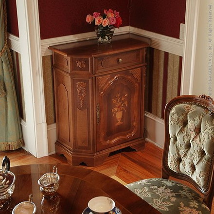 ヴェローナクラシック サイドボード 幅80cm イタリア 家具 ヨーロピアン アンティーク風(代引き不可)