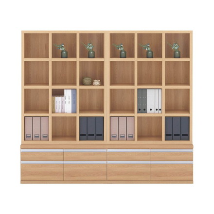 フナモコ ラチス ミドルタイプ シェルフ FFC-110M キャナルオーク ナチュラル 木目 シェルフ 棚 収納 家具