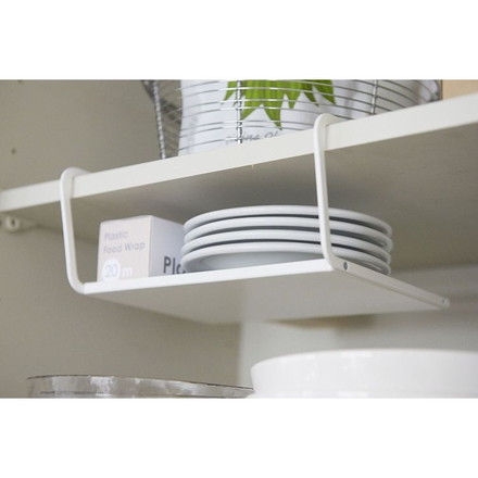 山崎実業 皿 収納 ディッシュストレージ Sサイズ プレート Plate ホワイト 皿立て ディッシュ ラック 棚 食器棚 戸棚