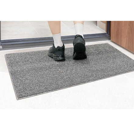 ベストコ 玄関マット 屋外 ソフト 泥落とし 滑り止め 60×90cm グレー ND-3843