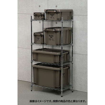 ベストコ コンテナボックス 収納 S ハイ 8L ブラック MA-4095 Boite