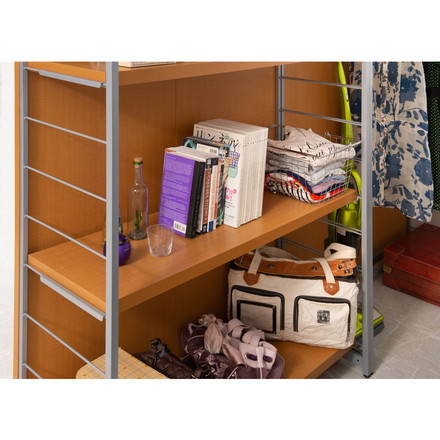 パーテーション専用棚板2枚組 幅120 ナチュラル 衝立 家具 事務所 オフィス 間仕切り 仕切り 商談スペース