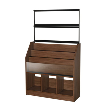 レコードディスプレイラック 木目ダーク レコード ジャケット ディスプレイ 約420枚収納 幅103cm ガラス