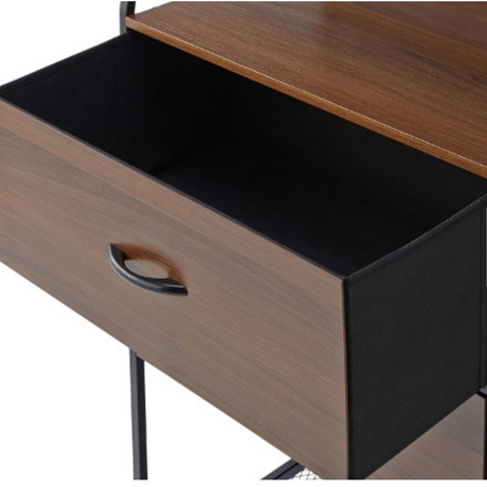 インテリアチェスト 幅60cm 3段 引き出し4杯 チェスト スチール ラック 棚 引き出し収納 リビング収納