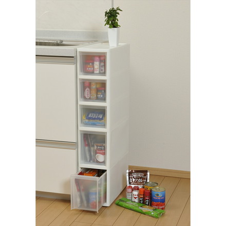 【日本製】 リセスリムストッカー ＳＭ2段タイプ 2個組