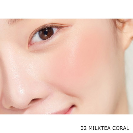 【単品4個セット】 ペリペラ ピュアブラッシュドサンシャインチーク 02 MILKTEA CORAL 韓国コスメ チーク peripera