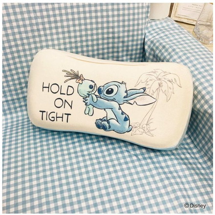 ミニリラックスピロー スティッチ お昼寝枕 ミニ枕 小さめサイズ 低反発 腰当クッション キャラクター