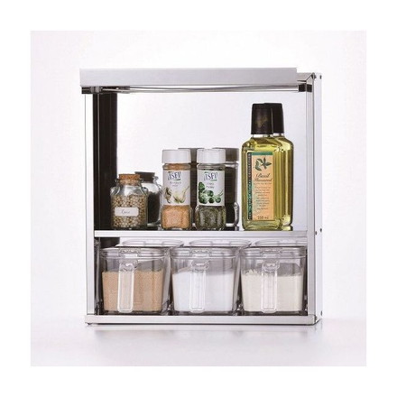 メイドインジャパン ステンレス製キャビネット ストッカー3個付 HB-1777 パール金属 キッチン用品