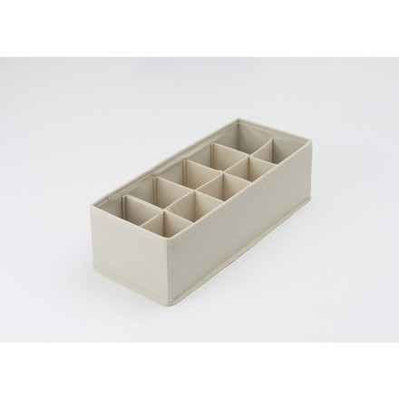 アール パタパタ 仕切りが動く収納ボックス クローゼットケース用M(33×13cm) 1個入 JJ-001仕切り付収納ケース