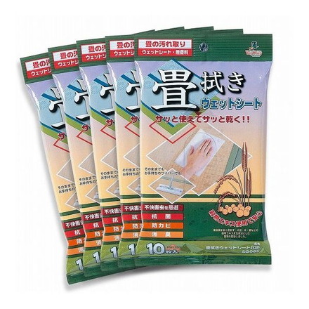 【3個セット】 ウェット シート 畳拭き 畳 置き畳 ユニット畳 拭くだけ