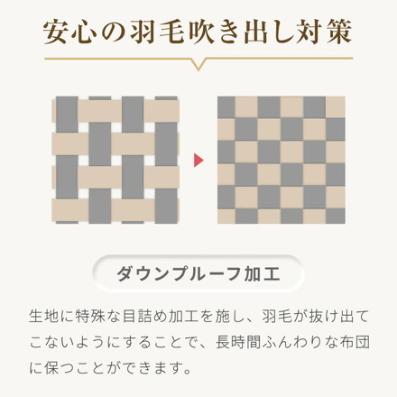 日本製 羽毛掛け布団 セミダブルロング ピンク