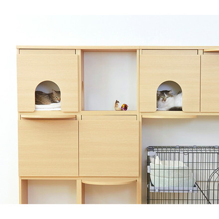 追加ステップ 猫用 ニャコモ専用 アイボリー キャットウォーク キャットタワー 猫家具 リビング 収納 取付金具付 ニャコモ NCM-T40IV