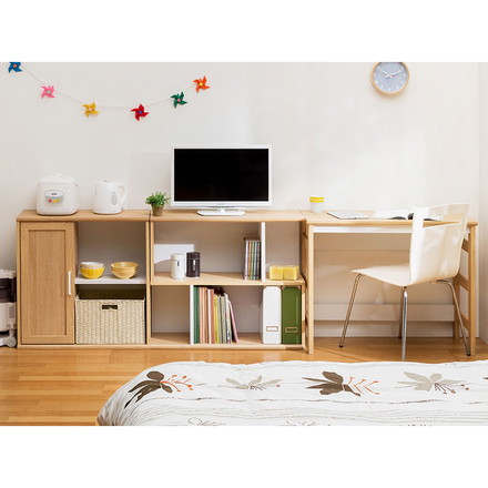 セシルナ ワンドア 四段 カップボード 幅30cm 高さ181cmキッチンボード キッチンカウンター 収納