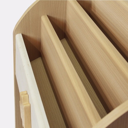 白井産業 ランドキッズ 絵本ラック 幅56.3cm 仕切り付き 収納 えほん 絵本置き かわいい ナチュラル シンプル