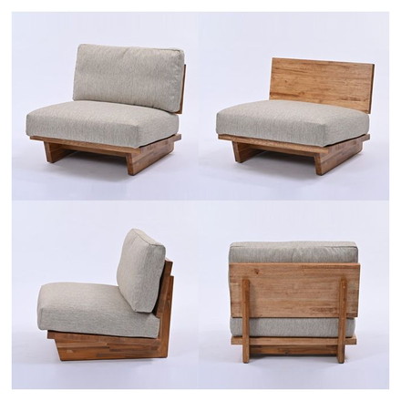 ソファ 木製 1人掛け 一人掛け 1P 1人用 一人用 クッション カジュアルハワイアン ソファー