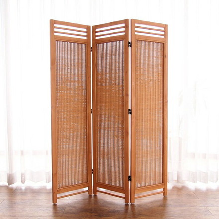 アジアンスクリーン 3連 PT(パイン) 籐家具 スクリーン パーテーション 間仕切り 目隠し 仕切り 衝立 ついたて