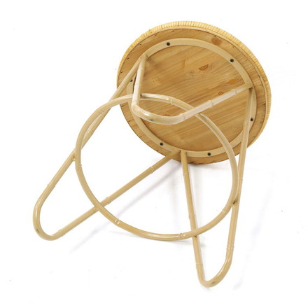 ラタン ラウンドテーブル Sサイズ 天板36cm 高さ51cm サイドテーブル プランター台 ディスプレイテーブル