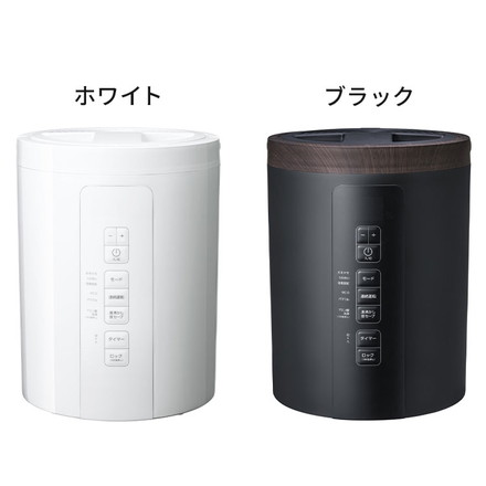 スチーム加湿器 スチームポット 3L 上部給水 最大600ml/h 適用床面積約17畳 ブラック