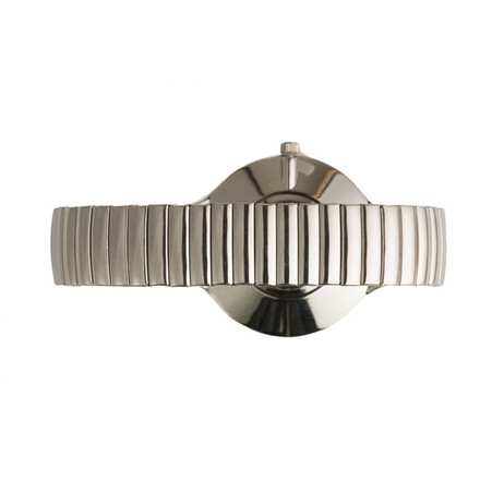 [千鶴] 腕時計 3針 フクロウモノグラム 伸縮ジャバラベルト CDW002-001 【バンドカラー：シルバー/文字盤：シルバー】