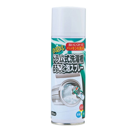 らくらく洗濯槽まるごと泡スプレー 220ml ドラム式洗濯機 洗濯槽クリーナー 密着 泡タイプ ノズル付き 漬け置き不要 洗濯槽 裏側洗浄 ニオイ 汚れ ヌメリ カビ 水垢 水アカ 掃除スプレー 洗浄スプレー