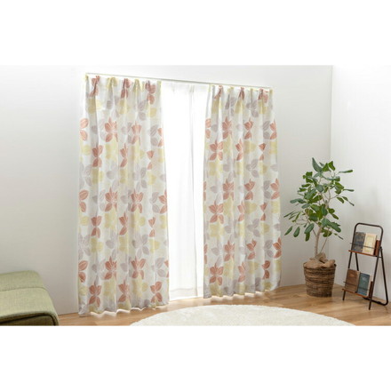 遮光カーテン 2枚セット カーテン 遮光2級 遮光カーテン 2級遮光カーテン 形状記憶加工 プリーツ フェミニン 幅100×丈135cm2枚組