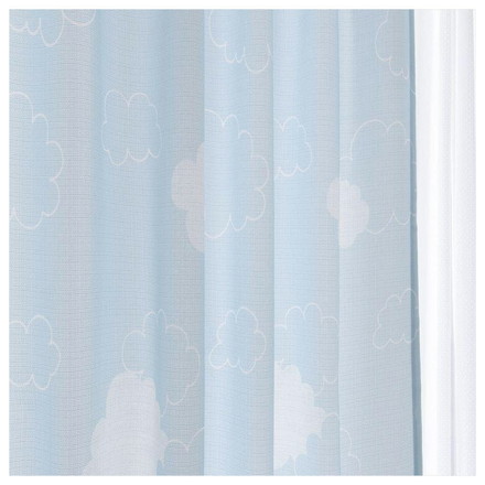 雲柄 鮮やか カーテン シンプル かわいい 空 かわいい キッズ 子供部屋 北欧 一人暮らし 幅100cm×丈135cm2枚組