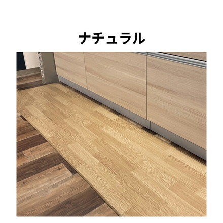 キッチンマット 60×180 抗菌 防カビ さらっと加工 ペット マット フローリング クッションフロア CF ラグ ブラウン