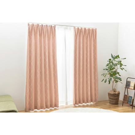 遮光カーテン 2枚セット 1枚単品 カーテン 遮光2級 遮光カーテン 2級遮光カーテン 形状記憶加工 プリーツ 幅100×丈105cm2枚組