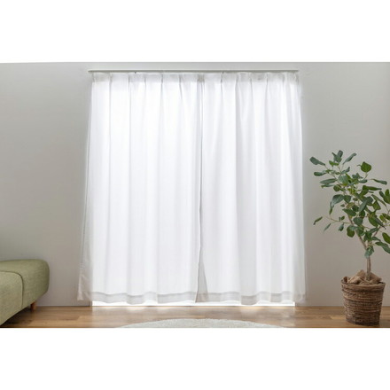 レースカーテン 高UVカット85% 選べる30サイズ 断熱 保温 省エネ エコ ミラー 昼見えにくい プライバシー 幅150×丈133cm1枚組