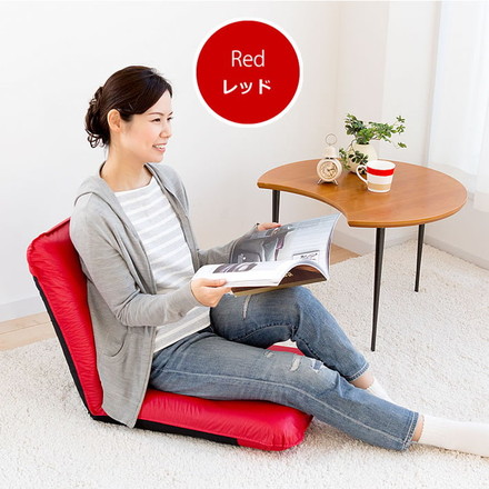 座椅子 日本製 合皮 レザー リクライニング 撥水 和座椅子 汚れ 14段階 一人掛け 1人掛け 北欧 ブラック