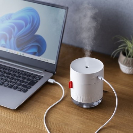サンワサプライ USB加湿器(充電式・500ml) USB-TOY102W