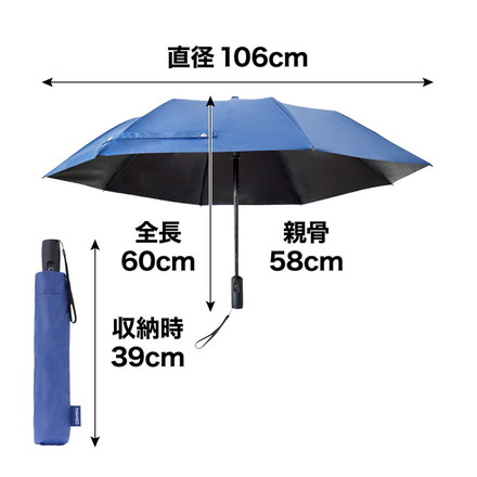サンコー 日傘 折りたたみ式 ファンブレラ 暑さ対策 晴雨兼用 ファン機能 UVカット 傘 ＋ ハンディファン