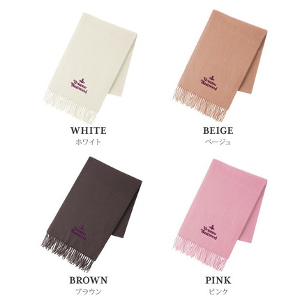 マフラー Vivienne Westwood ヴィヴィアン 2025年モデル ウール100% 25-81030007-W00Q7-AAB レディース メンズ ヴィヴィアンウエストウッド PINK