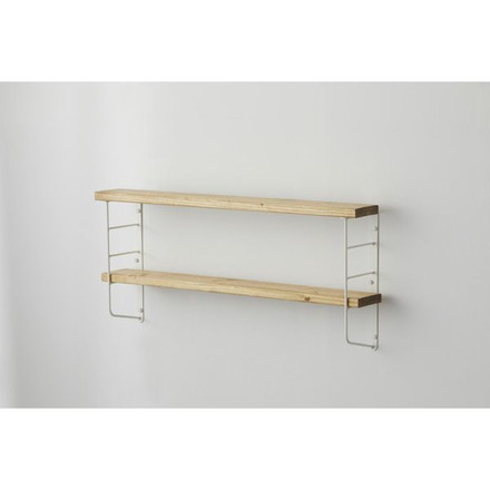 ショートL型シェルフフレーム4 白 WFW-24 平安伸銅工業