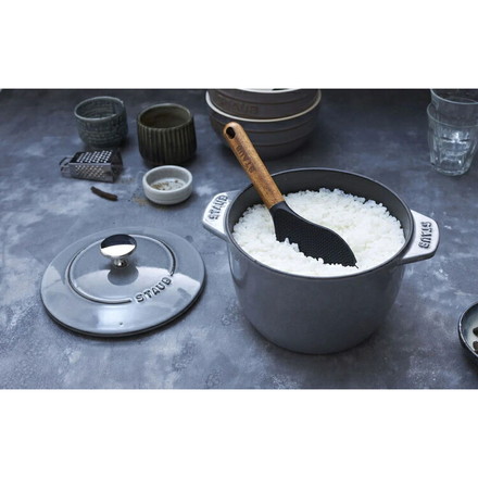 【公式販売店】しゃもじ STAUB ストウブ キッチンツール 新商品 調理器具 シリコン製 天然木 キッチン用品 キッチン雑貨 STAUB kitchen toolsシリーズ【ポイント15倍】