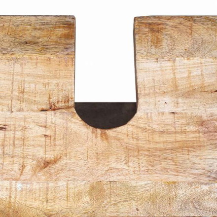 vidaXL バスルームキャビネット ミラー付き マンゴー無垢材家具 家具セット バスルーム家具セット