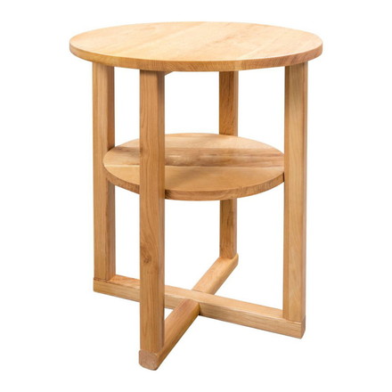 vidaXL サイドテーブル 40x50 cm オーク無垢材家具テーブルアクセントテーブルエンドテーブル