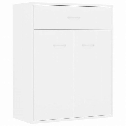 vidaXL サイドボード 白色 60x30x75cm パーティクルボード家具 キャビネット&収納