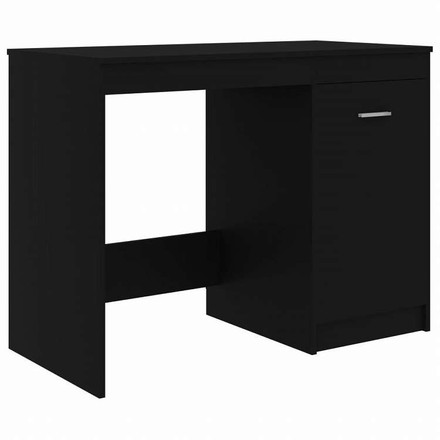 vidaXL デスク ブラック 100x50x76cm エンジニアリングウッド家具 オフィス家具 デスク