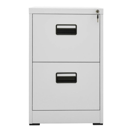 vidaXL ファイルキャビネット ライトグレー 46x62x72.5cm
