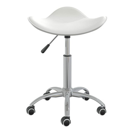 vidaXL 回転ダイニングチェア ホワイト 合成皮革製家具チェアキッチン・ダイニングルームチェア