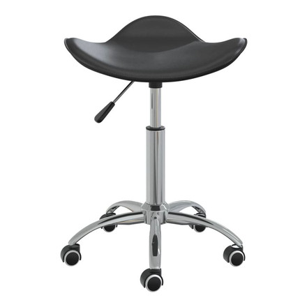 vidaXL 回転ダイニングチェア 合成皮革製 ブラック家具チェアキッチン・ダイニングルームチェア