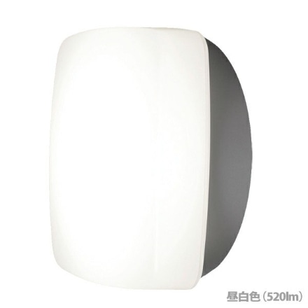 アイリスオーヤマ ポーチ・浴室灯 角型 シルバー IRCL5N-SQPLS-BS 昼白色(520lm) ※他色・他各種あり