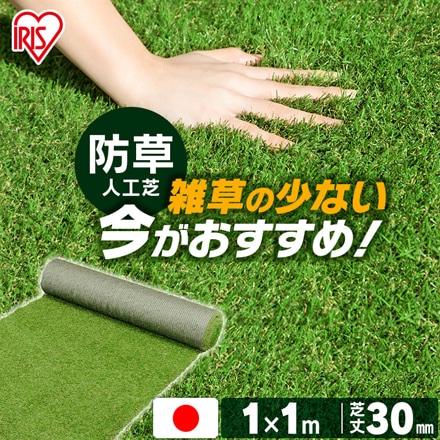 アイリスオーヤマ 防草人工芝 1m×1m 1平米 BP-3011