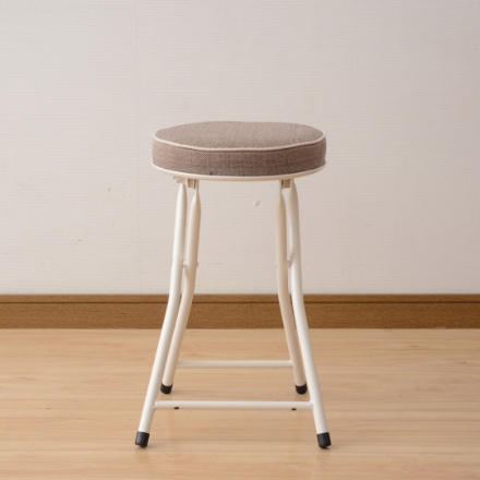 YAMAZEN フォールディングスツールDX YZX-F05DX(BR/IV) ブラウン/アイボリー