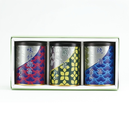 山本山 海苔・銘茶詰合せ (焼海苔 8切×30枚、味付海苔 8切×30枚、深蒸煎茶70g)
