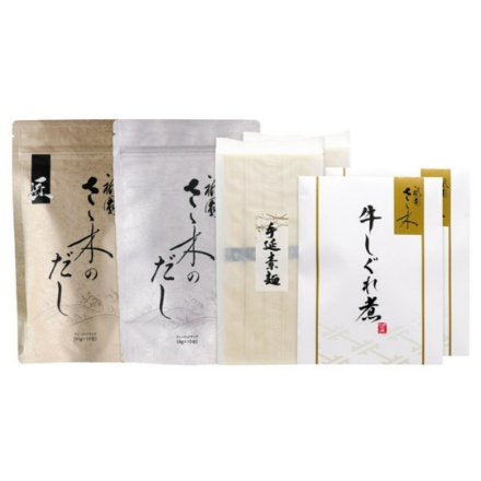 「祇園さゝ木」だしと牛しぐれ煮・手延素麺セット