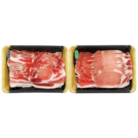 九州産 おいも豚と黒豚のしゃぶしゃぶ肉