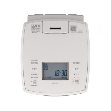 炊飯器 三菱電機 備長炭 炭炊釜 5.5合炊き NJ-VP10H-W 白亜麻