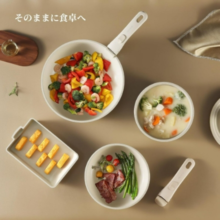 調理器具 CAROTE カローテ フライパン セット 16点 グレージュ